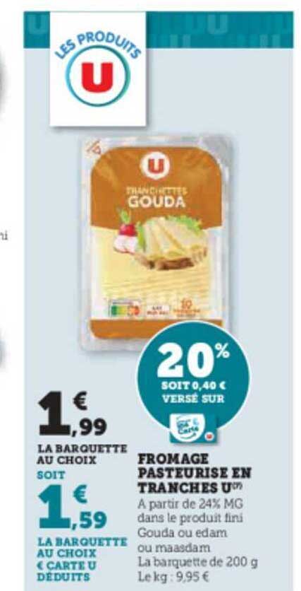 Fromage Pasteurisé En Tranches U