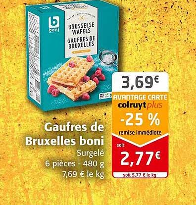 gaufres de bruxelles boni