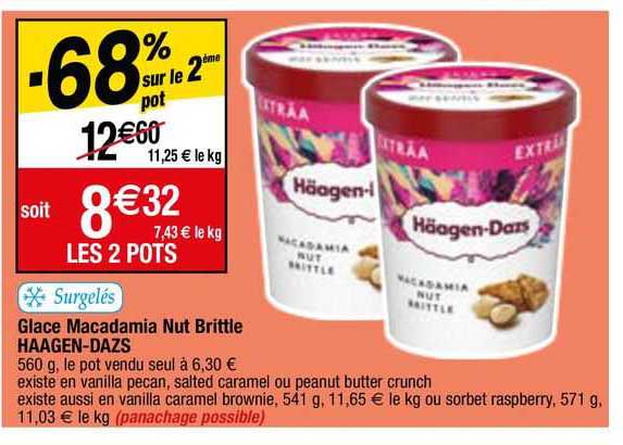 glace macadamia nut brittle haagen-dazs