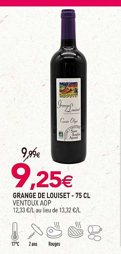 grange de louiset ventoux aop - 75 cl