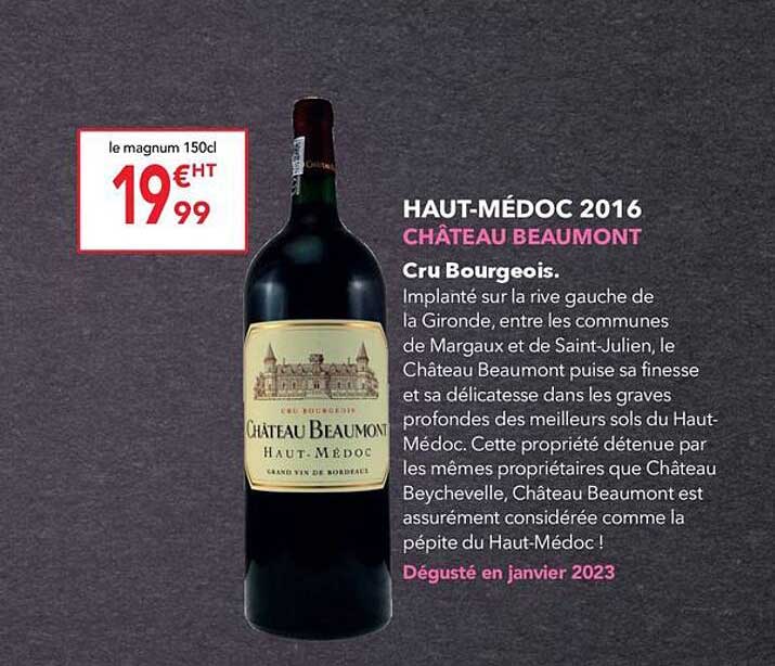 haut-médoc 2016 château beaumont
