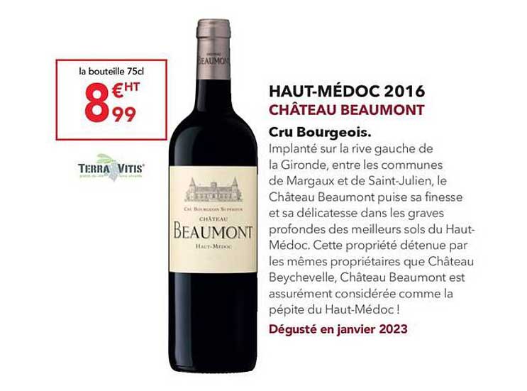haut-médoc 2016 château beaumont