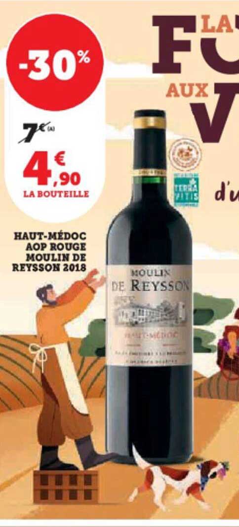 haut-médoc aop rouge moulin de reysson 2018