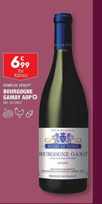 henri de venoy bourgogne gamay aop