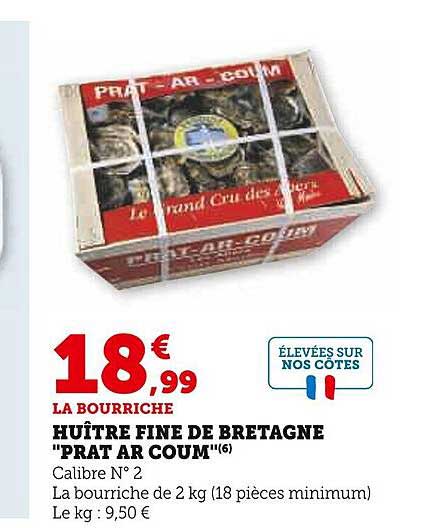 huître fine de bretagne "prat ar coum"