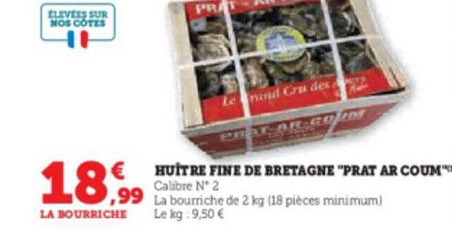 huître fine de bretagne "prat ar coum"