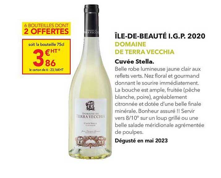 île-de-beauté i.g.p. 2020 domaine de terra vecchia cuvée stella