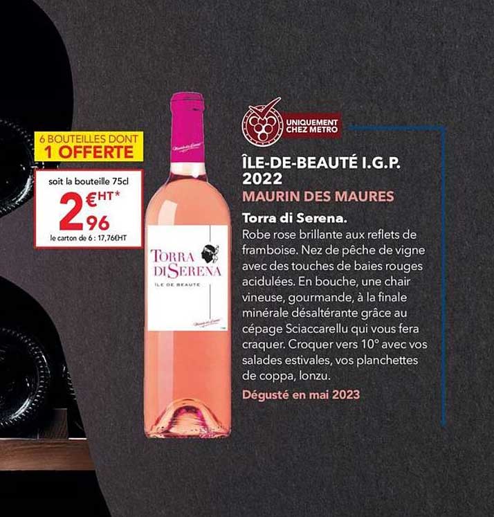 île-de-beauté i.g.p. 2022 maurin des maures torra di serena