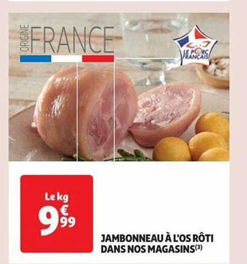 jambonneau à l'os rôti dans nos magasins