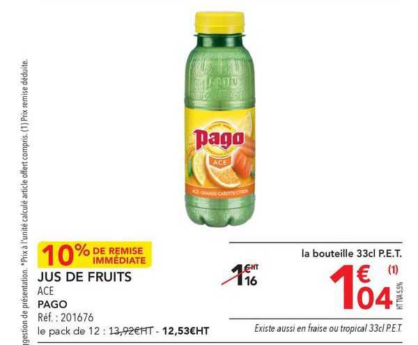 Jus De Fruits Ace Pago