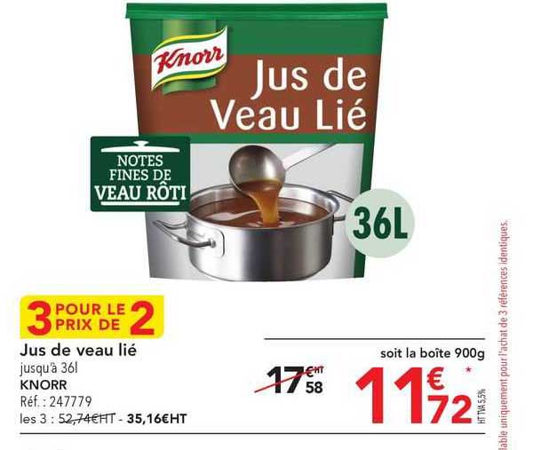 jus de veau lié knorr