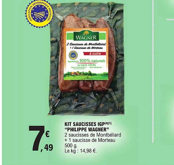 kit saucisses igp "philippe wagner"