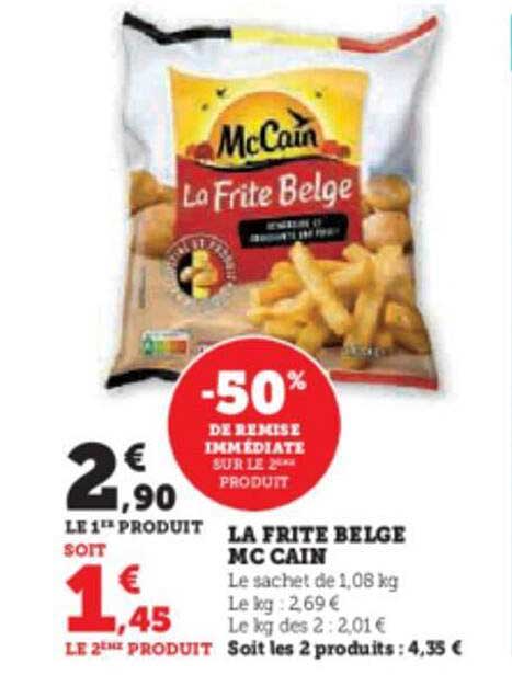 la frites belge mc cain