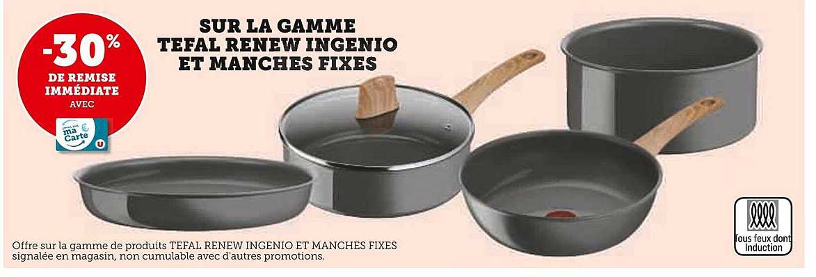 la gamme tefal renew ingenio et manches fixes
