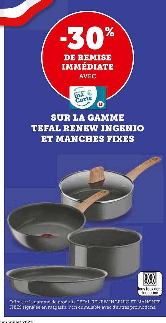 la gamme tefal renew ingenio et manches fixes