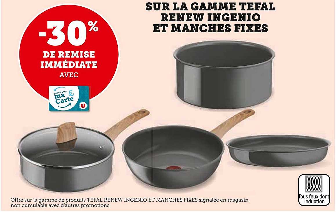 la gamme tefal renew ingenio et manches fixes