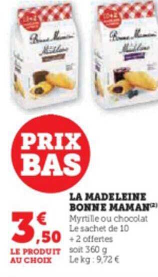 la madeleine bonne maman