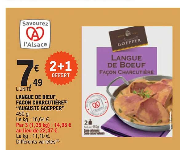 langue de bœuf façon charcutière "auguste goepper"