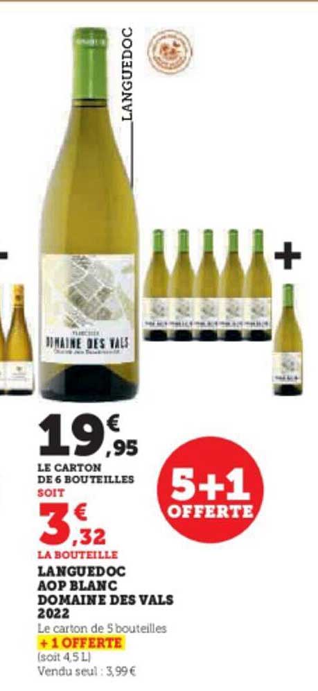 Languedoc Aop Blanc Domaine Des Vals 2022