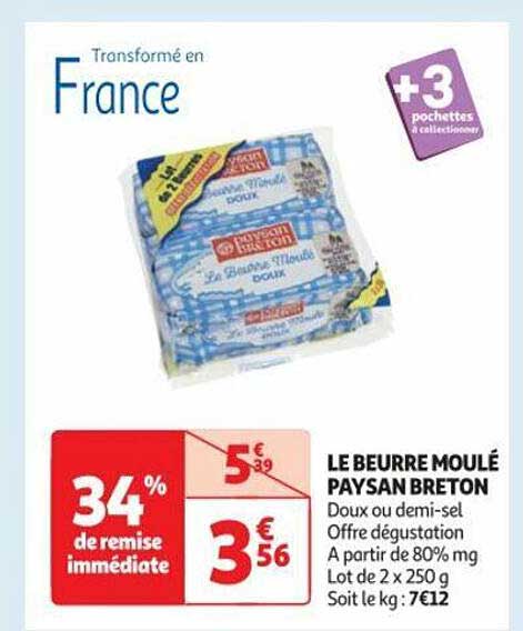 le beurre moulé paysan breton