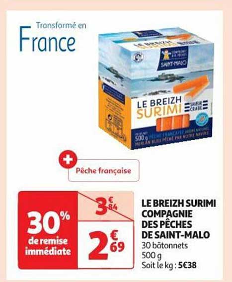 le breizh surimi compagnie des pêches de saint-malo