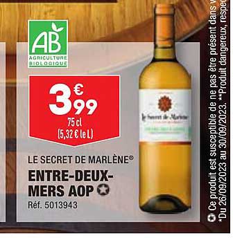 le secret de marlène entre-deux-mers aop