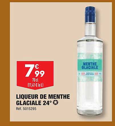 liqueur de menthe glaciale 24°