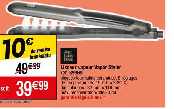 lisseur vapeur vapor styler 39969