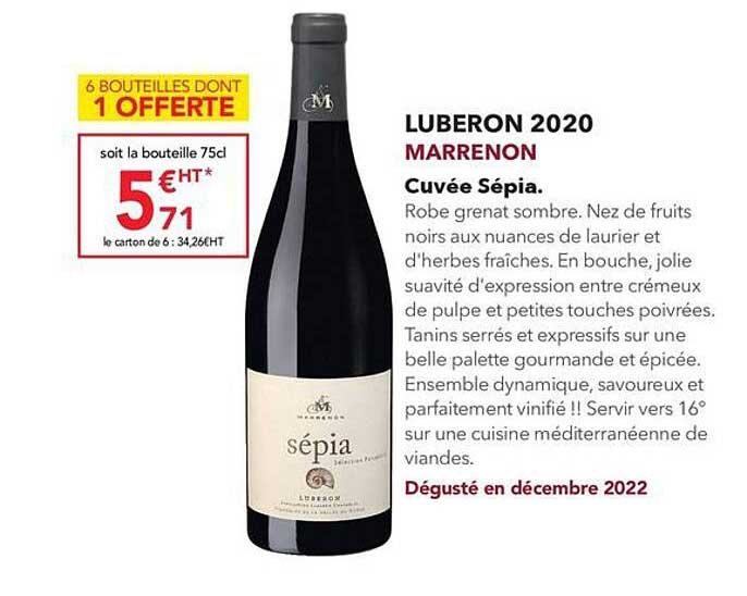 luberon 2020 marrenon cuvée sépia