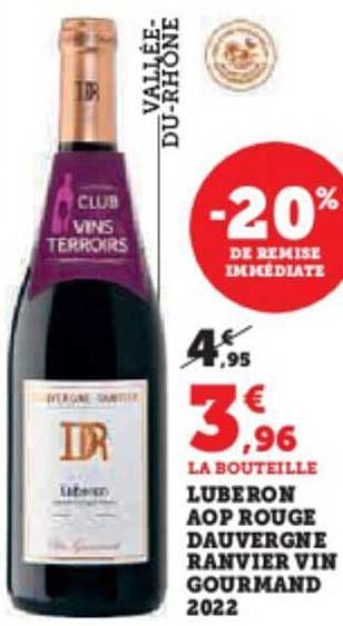 luberon aop rouge dauvergne ranvier vin gourmand 2022