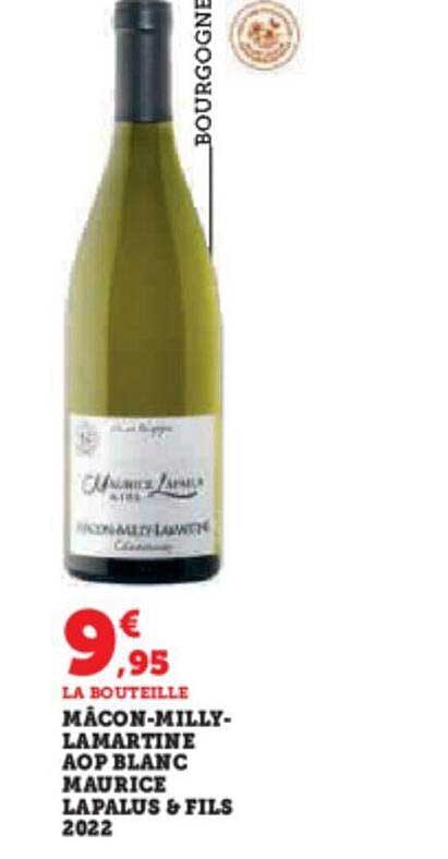 mâcon-milly-lamartine aop blanc maurice lapalus & fils 2022