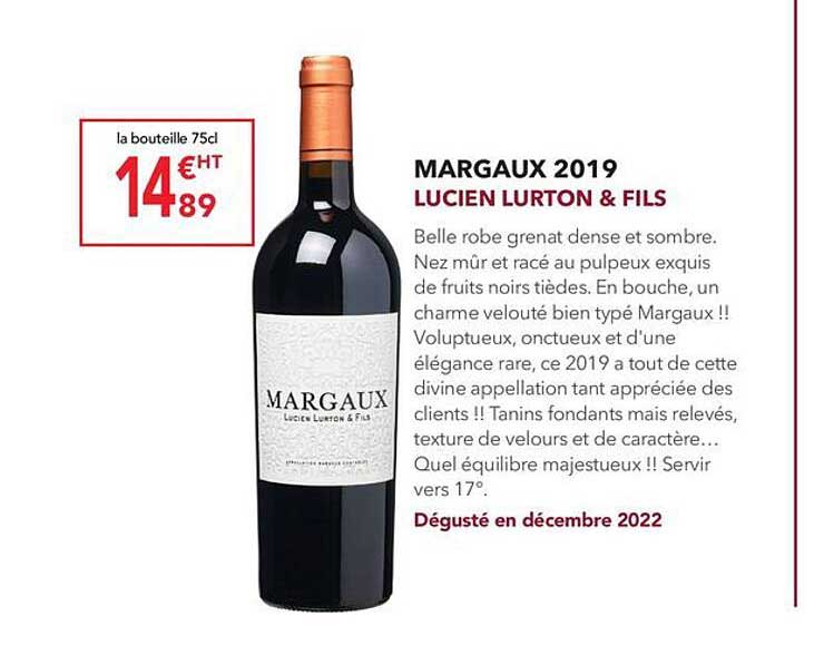 margaux 2019 lucien lurton & fils