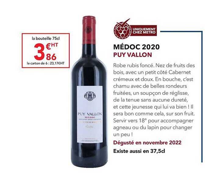 médoc 2020 puy vallon
