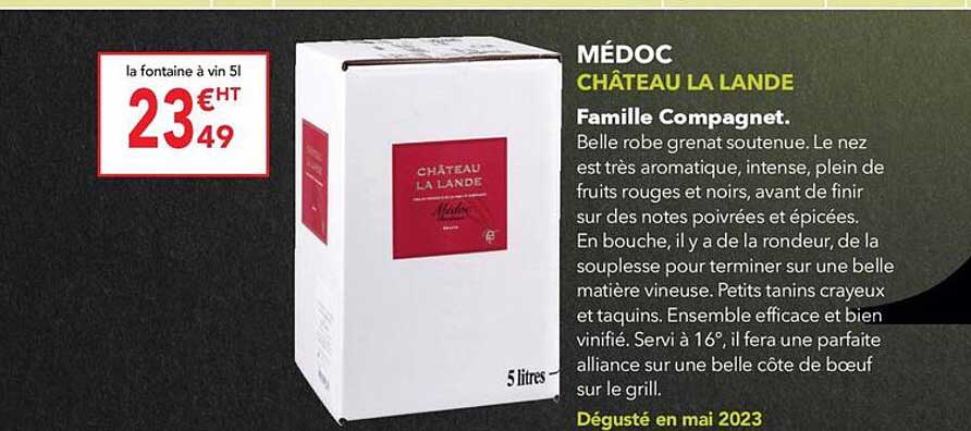 Médoc Château La Lande Famille Compagnet