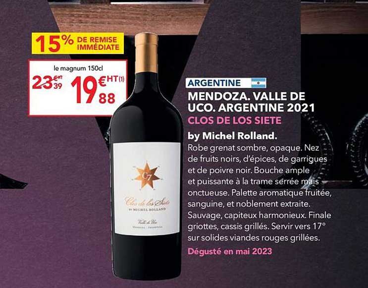 mendoza valle de uco argentine 2021 clos de los siete