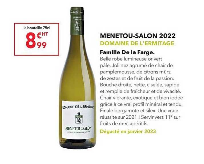 menetou-salon 2022 domaine de l'ermitage famille de la farge