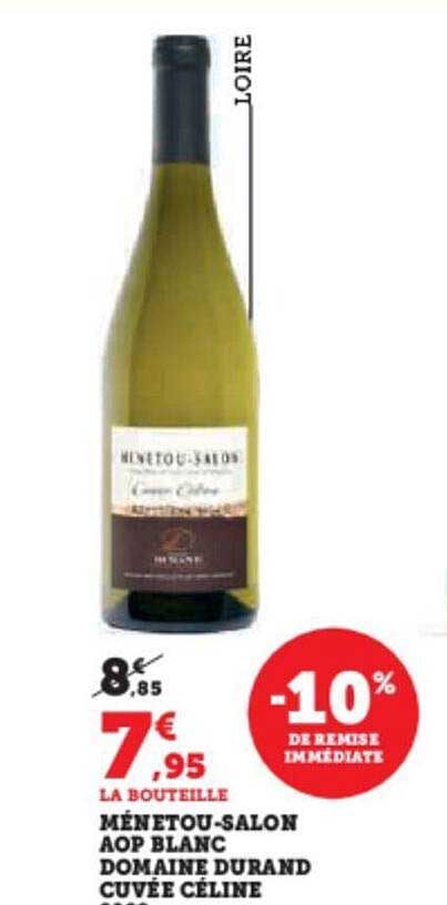 ménetou-salon aop blanc domaine durand cuvée céline