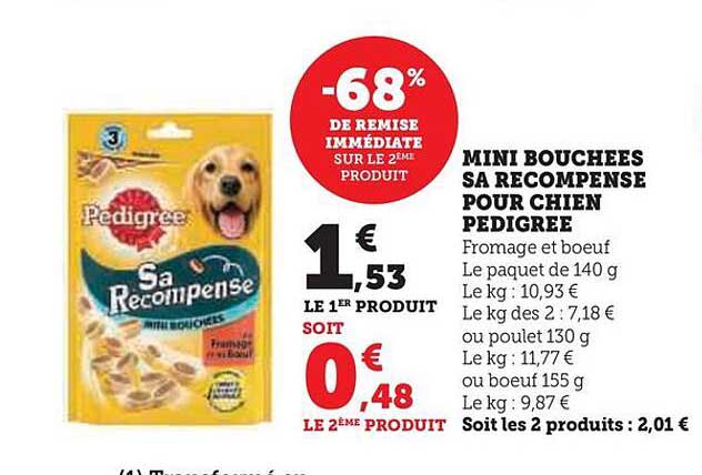 Mini Bouchées Sa Récompense Pour Chien Pedigree
