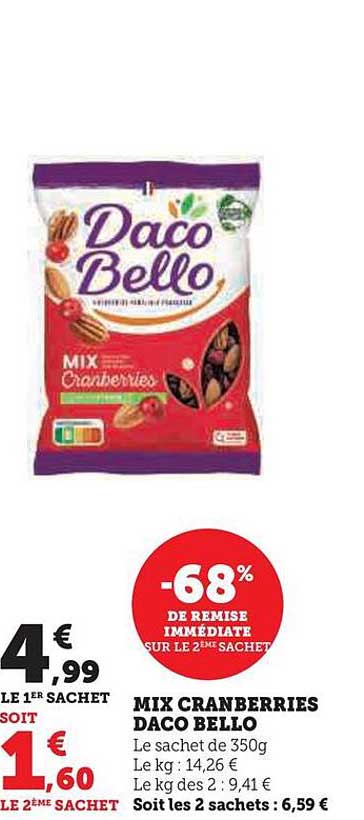 mix cranberries daco bello