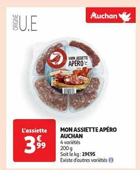mon assiette apéro auchan