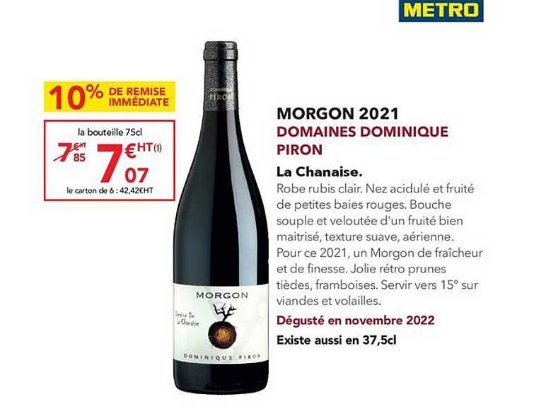 morgon 2021 domaines dominique piron la chanaise