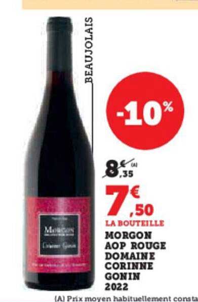 morgon aop rouge domaine corinne gonon 2022