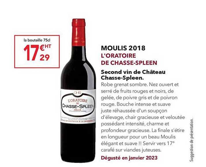 moulis 2018 l'oratoire de chasse-spleen