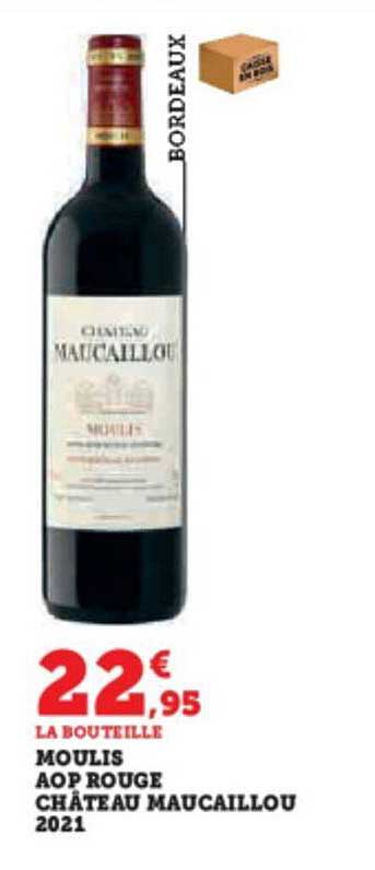 moulis aop rouge château maucaillou 2021