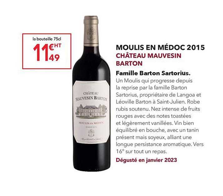 moulis en médoc 2015 château mauvesin barton