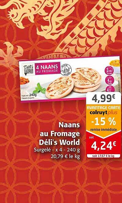 naans au fromage déli's world