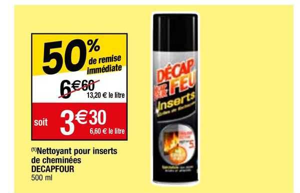 nettoyant pour inserts de cheminées decapfour