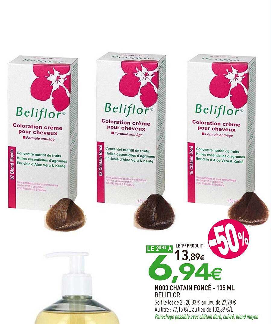 noo3 châtain foncé beliflor