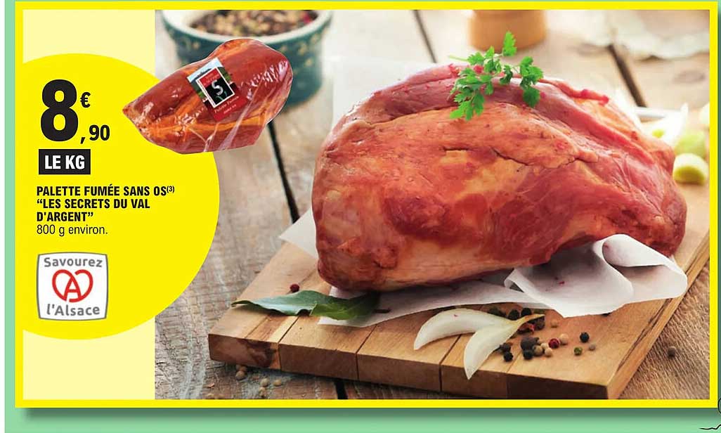 palette fumée sans os "les secrets du val d'argent"