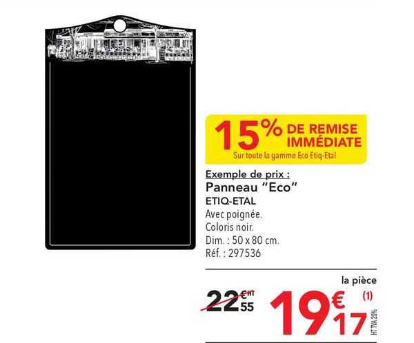 Panneau "eco" Etiq-etal